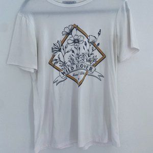 White Graphic Tee, S/M